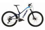 VTT Électrique Tout-Suspendu Trek Powerfly FS 7 Shimano SLX XT 12V 625 Wh 29'' Blanc / Bleu Alpine 2022