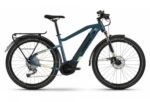 VTC Électrique Haibike Trekking 5 i500Wh Shimano Alivio M3100 9V Bleu / Jaune Canary 2022