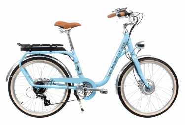 Vélo de Ville Électrique Peugeot eLC01 e-Legend Shimano Tourney/Altus 8V 400 Wh 26'' Bleu 2022