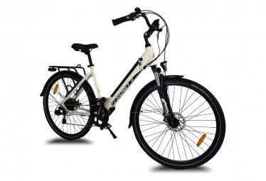 Vélo ville électrique URBANBIKER SIDNEY 28'' Blanc - Battery 504Wh Moteur 250W / 176 - 187 cm