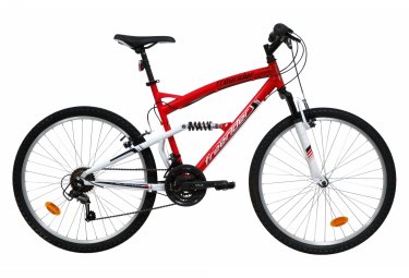 VTT 26'' Tout Suspendu Homme Freerider 18 Vitesses - Freins V-Brake