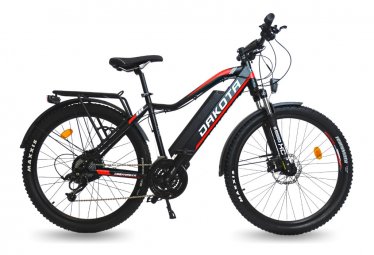 VTT électrique Semi-Rigide URBANBIKER Dakota FE (Full Equiped) 27.5'' Rouge - Batterie 840 Wh Moteur 250W / 160 - 180 cm