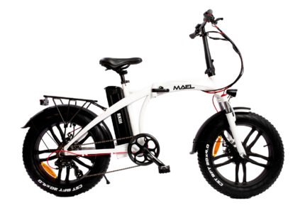 Vélo Electrique Pliant Milano Blanc - Mael Bike - 50 à 65km d'autonomie