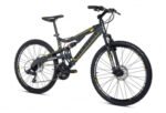 Moma Bikes Vélo VTT, EQX 26 5.0, Aluminium. SHIMANO 24V, Freins a Disque, Double Suspension