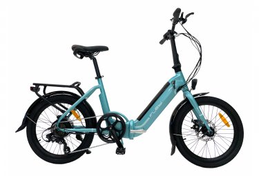 Vélo Électrique Pliant Flebi - Swan 2022 Turquoise | Batterie 10.4 ah