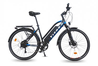 VTC électrique URBANBIKER VIENA 26'' Taille 45 Bleu - Batterie 840 Wh Moteur 250W